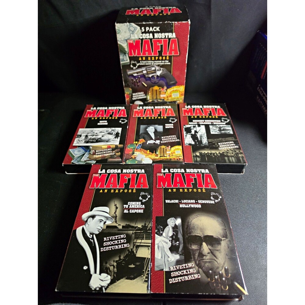 La Cosa Nostra: The Mafia: An Exposé VHS 5-Pack Box Set Madacy NTSC